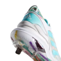 Adidas Women's Purehustle 2 Elite Dripped-Out Metal Fastpitch Softball Cleats -Rawlings Sport Gears Store FZ0321 WhiteBlue DET