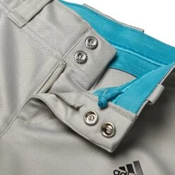 Adidas Girls' Destiny Softball Pants -Rawlings Sport Gears Store GBA12013 GreyBaseball DET alt2