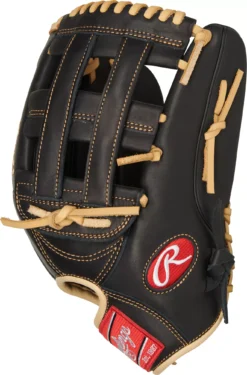 Rawlings 12.75'' GG Elite Series Glove 9 Rawlings 12.75'' GG Elite Series Glove -Rawlings Sport Gears Store GGE1275HBCCLZ DICGGE1275HBCC Black SDER