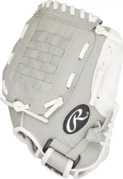 Rawlings 10.5'' Girls' Highlight Series Softball Glove -Rawlings Sport Gears Store HFP105GW DIC60 Grey SDER