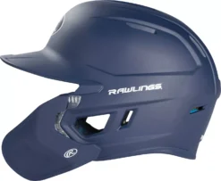 Rawlings Senior MACH Baseball Batting Helmet W/ Adjustable Face Guard -Rawlings Sport Gears Store MACHADJRH SR DICMA07SMNADJ Navy SDEL