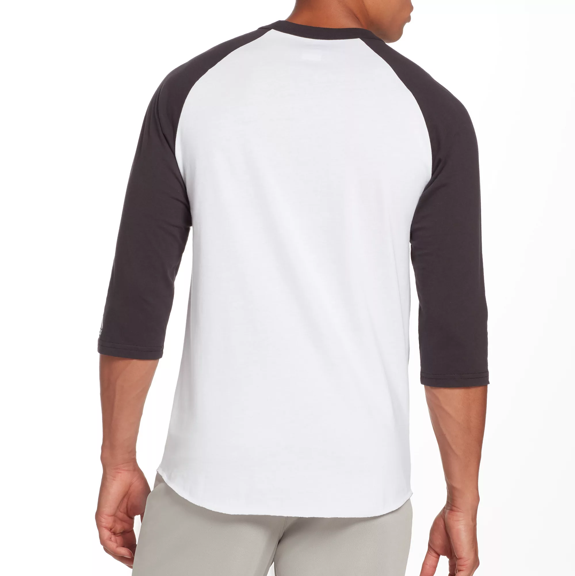 Adidas Men's Triple Stripe Graphic ¾ Sleeve Baseball Shirt 2 Adidas Men's Triple Stripe Graphic ¾ Sleeve Baseball Shirt - Image 2