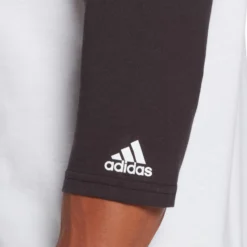 Adidas Men's Triple Stripe Graphic ¾ Sleeve Baseball Shirt 11 Adidas Men's Triple Stripe Graphic ¾ Sleeve Baseball Shirt -Rawlings Sport Gears Store MBA11028 BlackFrozenRopeLogo MODDET alt2