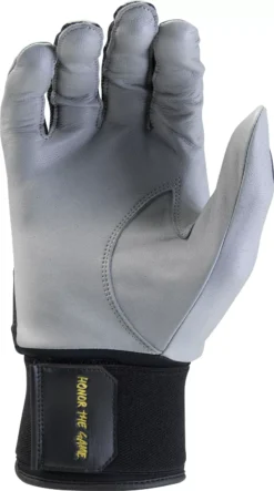Marucci Adult Luxe Batting Gloves -Rawlings Sport Gears Store MBGLUXE GY BK MBGLUXEGYBKA GrayBlack PALM