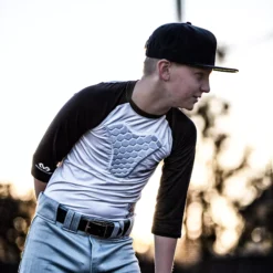 McDavid Youth HEX ¾ Sleeve Sternum Shirt -Rawlings Sport Gears Store McDavid MD7630 HexSternumShirtRaglan