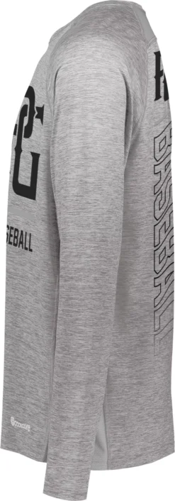 Perfect Game Men's Endurance Coolcore Long-Sleeve T-Shirt -Rawlings Sport Gears Store PG2570 55M2214 AthleticGreyHeather SDEL