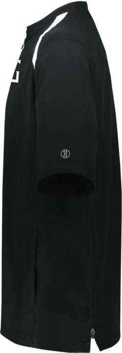 Perfect Game Men's Clubhouse Short Sleeve Pullover -Rawlings Sport Gears Store PGW581 B422XL BlackWhite SDEL