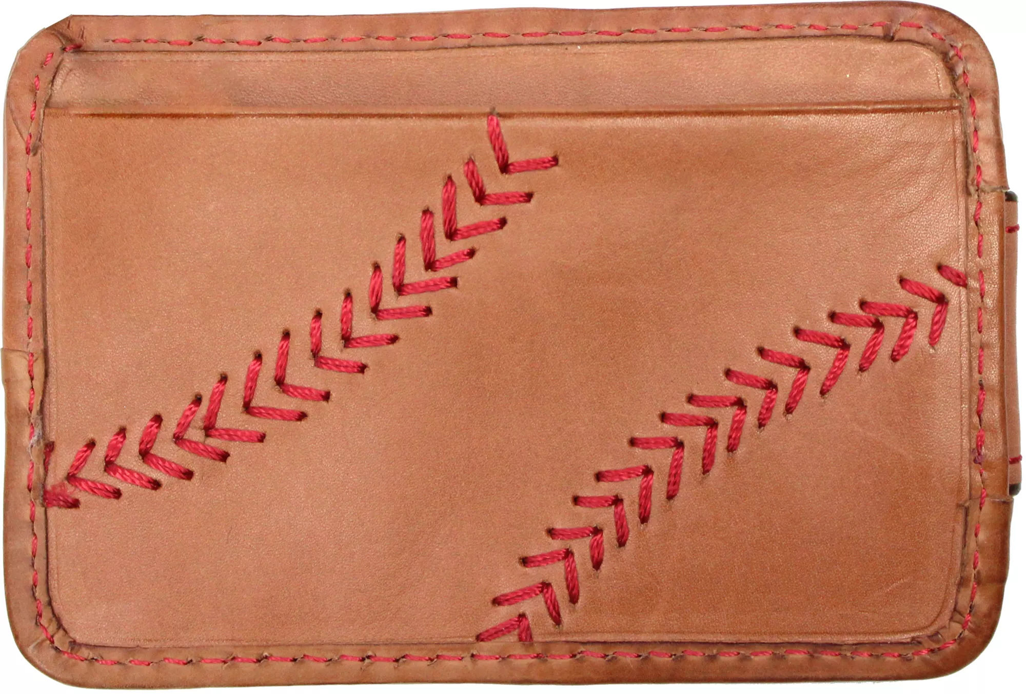 Rawlings Baseball Stitch Leather Front Pocket Magnetic Wallet 2 Rawlings Baseball Stitch Leather Front Pocket Magnetic Wallet - Image 2