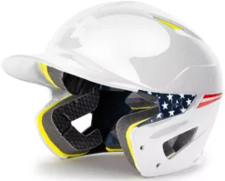 Under Armour Senior USA Converge Batting Helmet W/ Universal Jaw Guard -Rawlings Sport Gears Store UABH2 USAG100D UABH2SM100D PureWhiteUSA AL