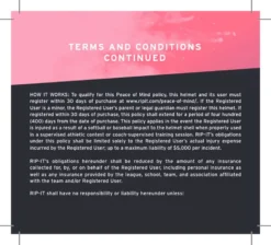 RIP-IT Vision Pro Gloss Softball Batting Helmet -Rawlings Sport Gears Store VISN MA Maroon DET alt2