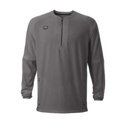 Evoshield Men's Long Sleeve BP Jacket -Rawlings Sport Gears Store WB60022 022XL Charcoal FRT