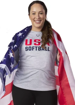 EvoShield Women's USA Softball Long Sleeve Shirt 7 EvoShield Women's USA Softball Long Sleeve Shirt -Rawlings Sport Gears Store WB60351 01L CharcoalGrey MODDET