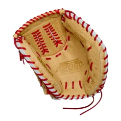Wilson 34'' Aubree Munro A2000 Series Game Model Fastpitch Catcher's Mitt W/ Spin Control™ -Rawlings Sport Gears Store WBW10024434 White PALM
