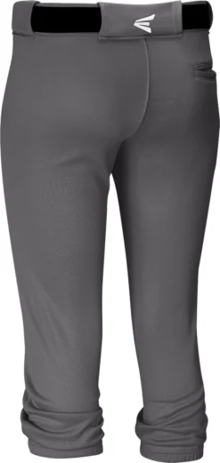 Easton Women's Elite Softball Pants -Rawlings Sport Gears Store WELITEP GR88 Graphite BCK alt1