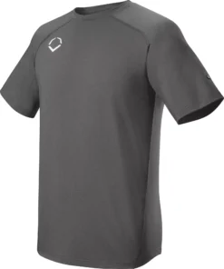 EvoShield Men's Pro Team Training T-Shirt 4 EvoShield Men's Pro Team Training T-Shirt -Rawlings Sport Gears Store WTV9701 CH2X Charcoal SDE
